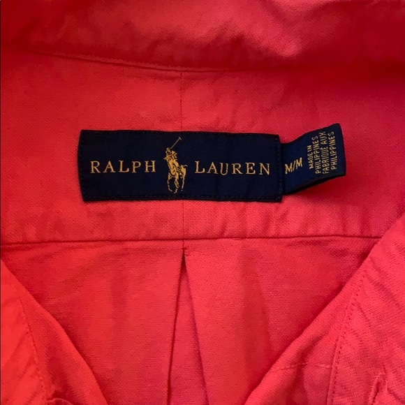 Coral Pink Classic Fit Button Down - Ralph Lauren - Picture 5 of 6